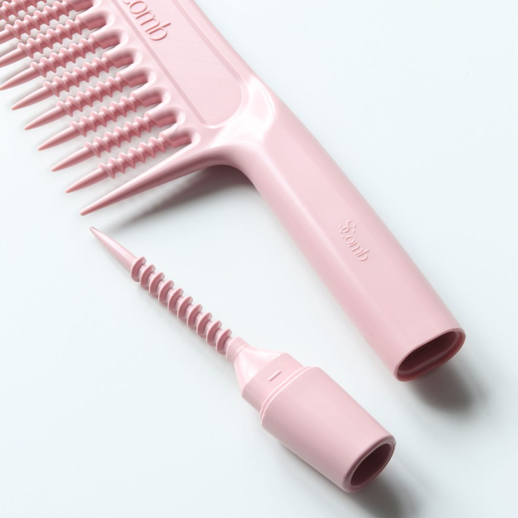 SComb Super-Elite 2 In 1 Detangler Comb - Pink/Pink