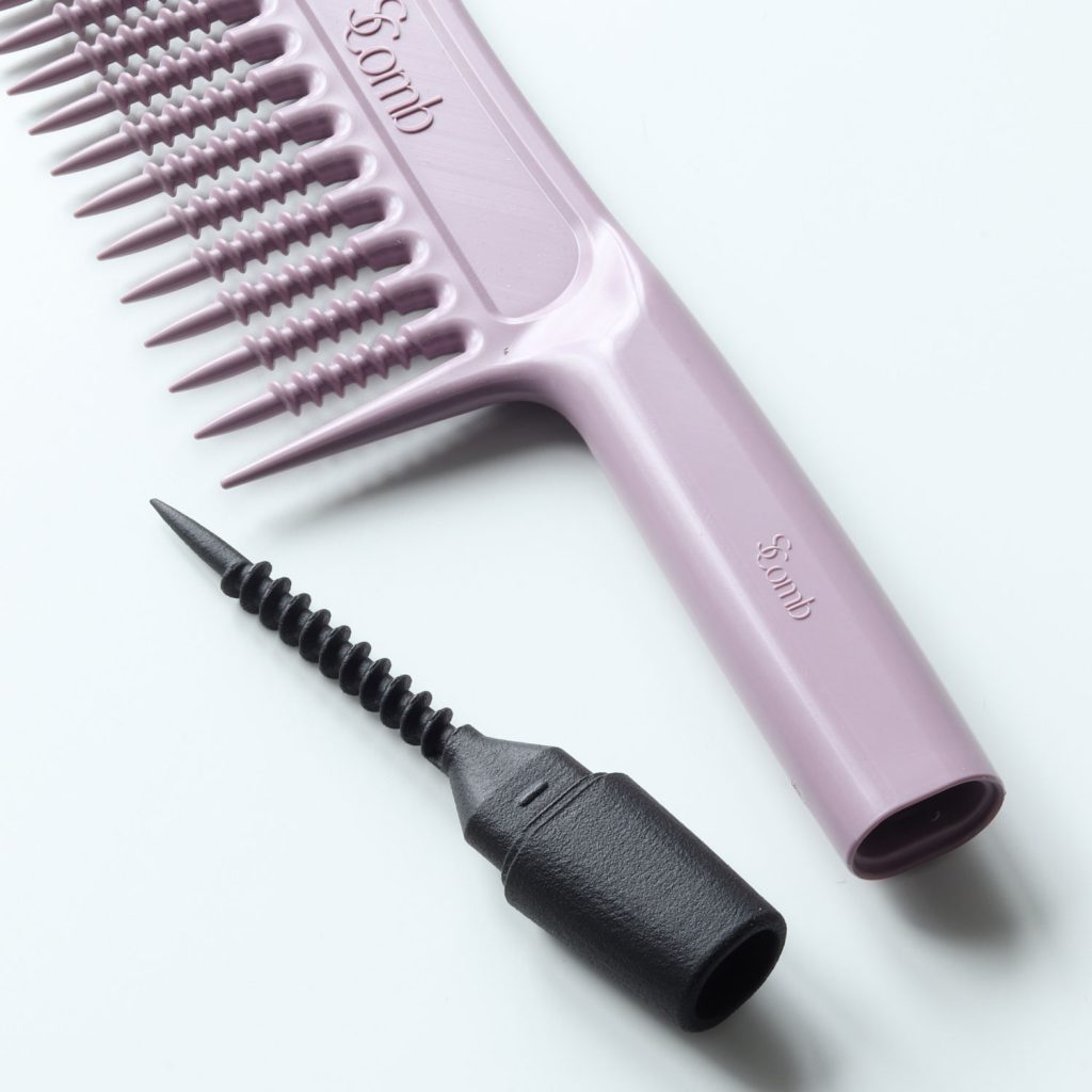 SComb Super-Elite 2 In 1 Detangler Comb - Violet/Black